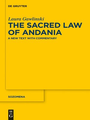 cover image of The Sacred Law of Andania